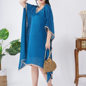 Peacock Blue Kaftan