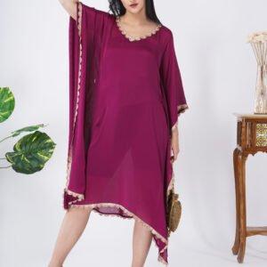 Wine Color Kaftan